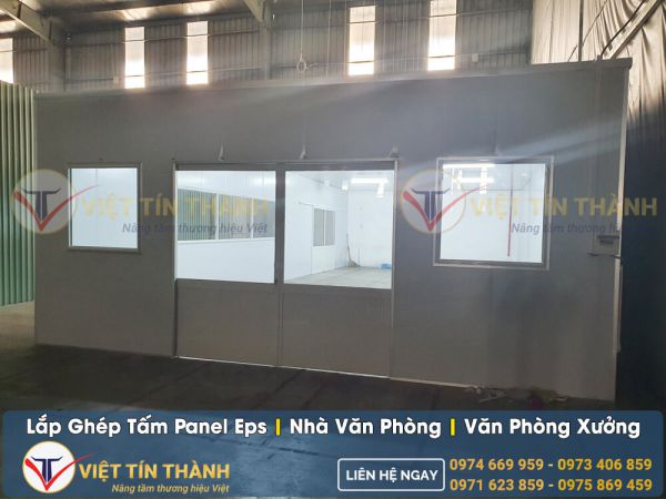 lắp ghép nhà văn phòng bằng tấm cách nhiệt panel eps