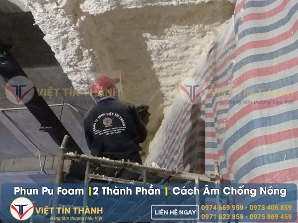 Phun pu foam 2 thành phần tỷ trọng thấp