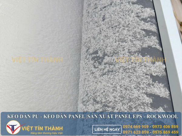 keo dán pu trong sản xuất panel eps panel rockwool