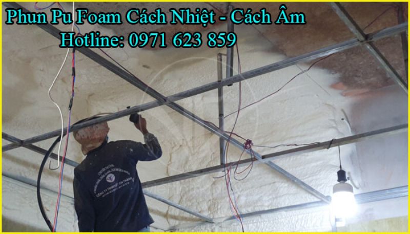 phun pu foam cách nhiệt chống nóng cách âm