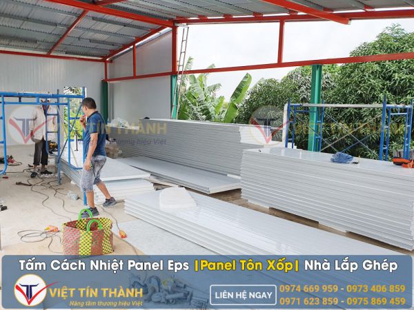 nhà lắp ghép bằng tấm panel