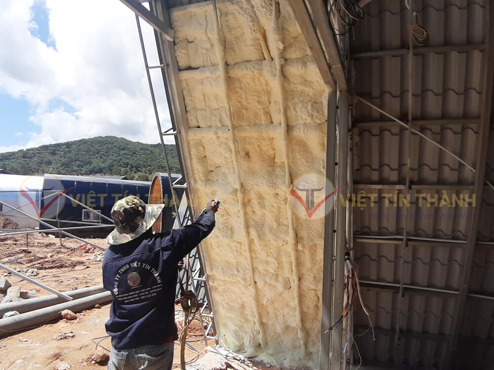 Phun Foam Cách Âm Khu Nghỉ Dưỡng Hàng Dương Quán