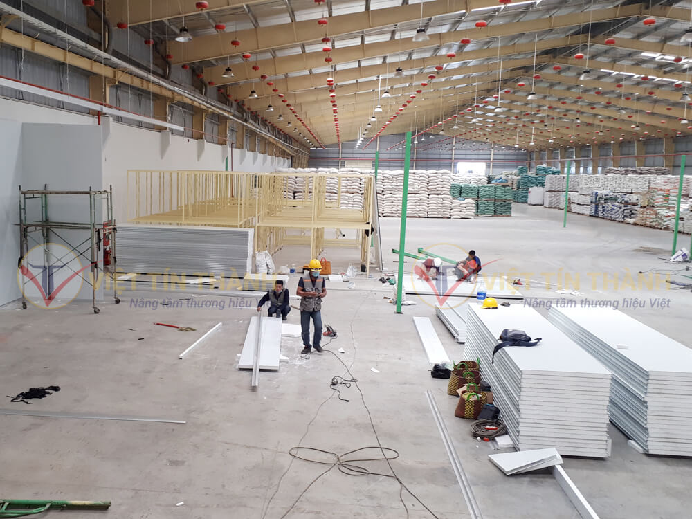 Panel Eps Phòng Sạch Công Ty CJ Vĩnh Long