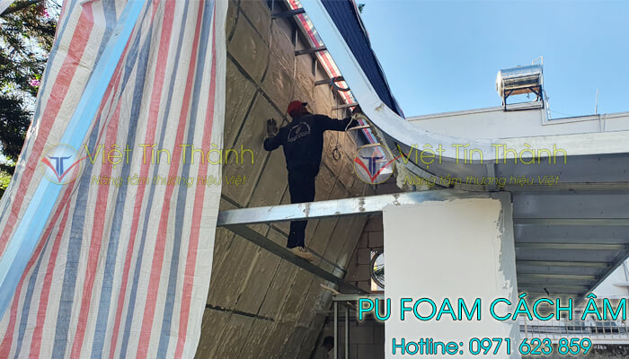 Cách Âm Homestay Hiệu Quả | Phun Pu Foam 2 Thành Phần - VIỆT TÍN THÀNH